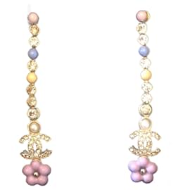 Chanel-Chanel dangly earrings-Golden