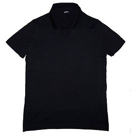 POLO A MANICHE CORTE JIL SANDER Grigio antracite Blu navy