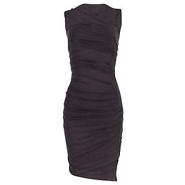 Helmut Lang aderente vestito aderente in cupro nero Nero