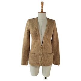 Sportmax Strickjacke aus Kaschmir und Wolle Beige Beige