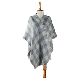Woolrich Kaschmir-Poncho Grau Grau