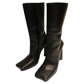 *BALENCIAGA Balenciaga MOON LEDERSTIEFEL 35 Schwarz