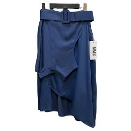 *mm6/Martin Margiela M-Six Remake Style Asymmetrical Skirt Blue Size:40 Blue