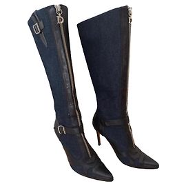 Christian Dior botas Azul