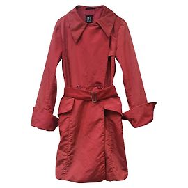 Gianfranco Ferre Vintage Gabardina impermeable GFF Ferré Rojo Roja