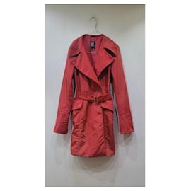 Gianfranco Ferre Vintage-Trench imperméable rouge GFF Ferré-Rouge