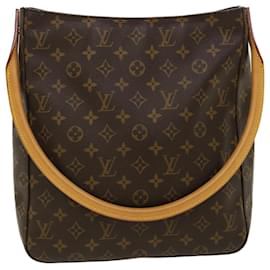 Louis Vuitton-Bolsa de ombro M LOUIS VUITTON Monogram Looping GM51145 LV Auth ro404-Outro