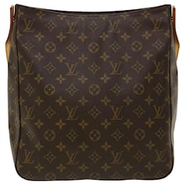 Louis Vuitton-Bolsa de ombro M LOUIS VUITTON Monogram Looping GM51145 LV Auth ro404-Outro