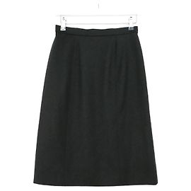 CHANEL AW96 Grey wool skirt Dark grey