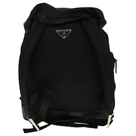 Prada-PRADA Backpack Nylon Leather Black Auth ar7464-Black