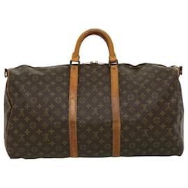 Louis Vuitton-Louis Vuitton Monograma Keepall Bandouliere55 Boston Bag M41414 LV Auth pt4627-Outro