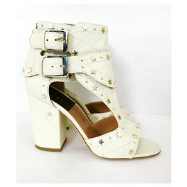 Laurence Dacade White Star Stud Rush 90 Boots White