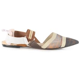 Fendi-Fendi Multicolor Mesh Colibri Ballerina Flats-Multiple colors