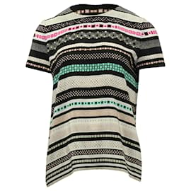 Diane Von Furstenberg-Diane Von Furstenberg Tori Striped Top in Multicolor Silk-Multiple colors