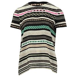 Diane Von Furstenberg Top Rayé Tori en Soie Multicolore Autre Imprimé python