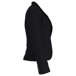 Ralph Lauren-Ralph Lauren Collection Single Button Blazer in Black Cotton-Black