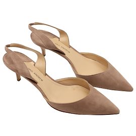 Paul Andrew Escarpins Slingback en Daim Beige Beige
