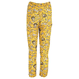 Isabel Marant-Isabel Marant Etoile Pantalon de survêtement à imprimé cachemire en coton jaune-Jaune