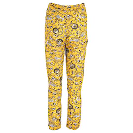 Isabel Marant-Isabel Marant Etoile Paisley Print Lounge Pants in Yellow Cotton-Yellow