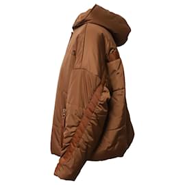 Maje-Maje Puffer Winter Jacket in Camel Brown Nylon-Brown