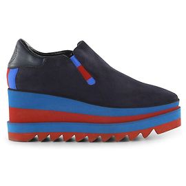 Stella Mc Cartney Stella McCartney Elyse Platform Brogue in camoscio blu navy Blu Blu navy