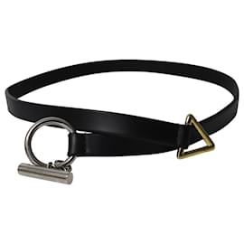 Alexander Wang-Alexander Wang Triangle Buckle Chocker in Black Leather-Black