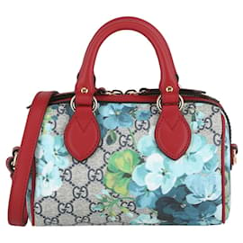 Gucci-Mini sac à bandoulière fleuri Gucci GG Supreme-Multicolore