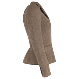 Ralph Lauren-Ralph Lauren Herringbone Blazer in Brown and Green Cotton -Multiple colors