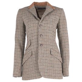 Ralph Lauren Houndstooth Check Pattern Blazer in Multicolor Wool  Other