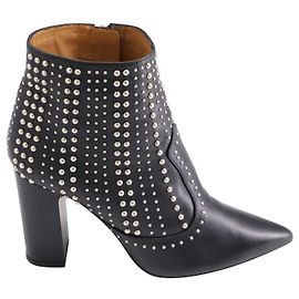 Bottines Cloutées IRO en Cuir Noir Noir