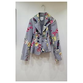 Moschino-Moschino blazer giacca fantasia-Multicolore