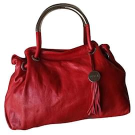 Furla-Furla rote Tasche mit Stahlgriffen-Rot