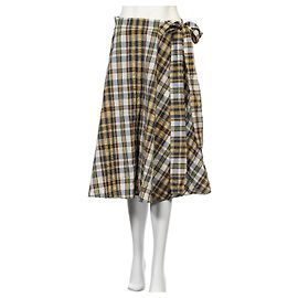 Falda midi de tartán JW Anderson x Uniqlo de algodón Multicolor