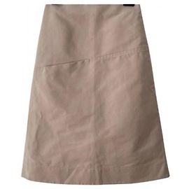 Falda Céline beige de poliéster Beige