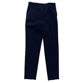 Pantalon Céline Bleu Marine en Polyester Bleu Marine