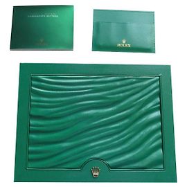 rolex box for cosmograph daytona with booklet and card holder Dark green