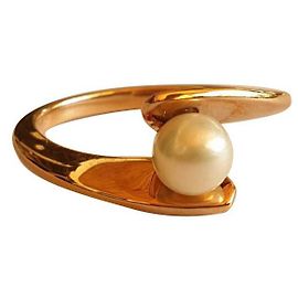 Autre Marque Jean Marc Garel oro rosa 750/000 e perla Rosa Bianco
