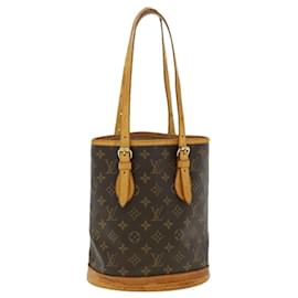 Louis Vuitton-LOUIS VUITTON Monogram Bucket PM Shoulder Bag M42238 LV Auth pt4677-Other