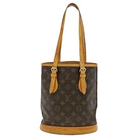 Louis Vuitton-LOUIS VUITTON Monogram Bucket PM Shoulder Bag M42238 LV Auth pt4677-Other