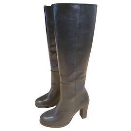 Autre Marque Botas Jane de piel negra Negro