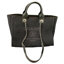 Sac Deauville Chanel petit cabas nouvelle taille small neuf Noir