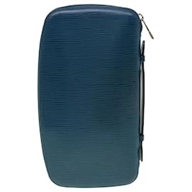 Louis Vuitton-LOUIS VUITTON Epi Organizer Atholl Clutch Bag Blue M60731 LV Auth pt4549-Blue