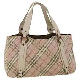 Burberry-BURBERRY Nova Check Blue Label Tote Bag Pink Auth yk5002-Pink