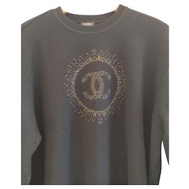 Chanel Pull logo uniforme Nero