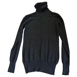 Hôtel Particulier Rollkragenpullover aus Kaschmir und Seide Grau M Anthrazitgrau