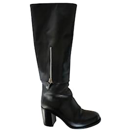 Chanel-riding boots-Black