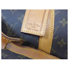 Louis Vuitton-keepall 55 monogram shoulder strap-Brown