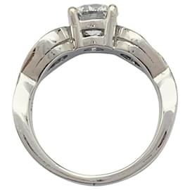 inconnue-anel de diamante 0,94 quilate de ouro branco.-Outro