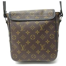 Louis Vuitton-LOUIS VUITTON BASS PM M CLUTCH HANDBAG56717 Macassar monogram canvas-Brown