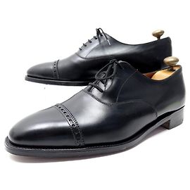 SCARPE JOHN LOBB DOMINGO RICHELIEU 5.5 39.5 SCARPA SCARPE IN PELLE NERA Nero